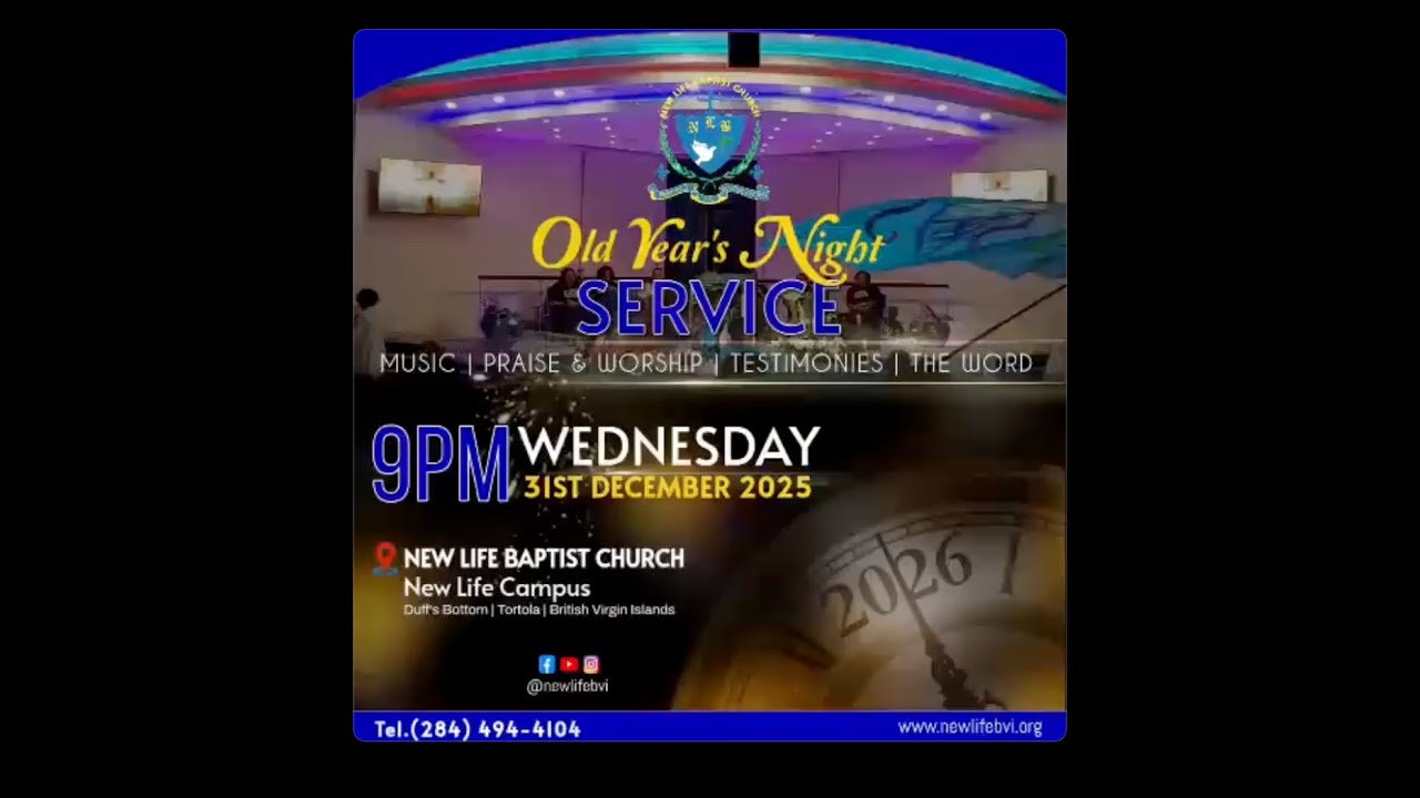 Old Year’s Night Service 2025 | Live Worship at New Life Baptist Church