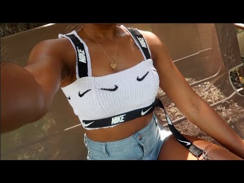 DIY Nike Top from SOCKS \u0026 KEYCHAINS 