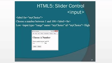New html5 forms controls