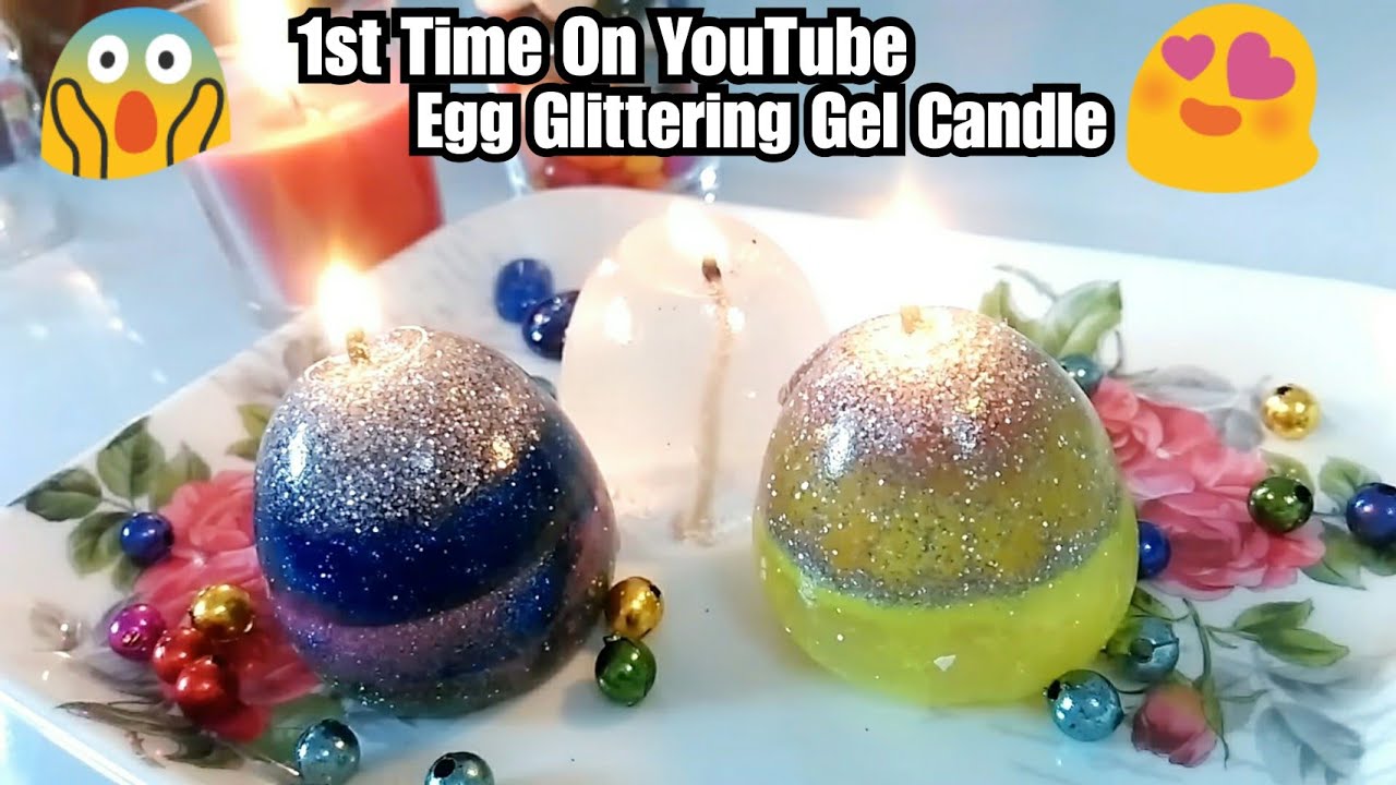 Egg Candle How to make with gel DIY egg candle YouTube