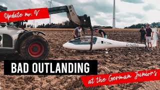 Outlanding WENT WRONG 😥 Bad Field Glider Landing