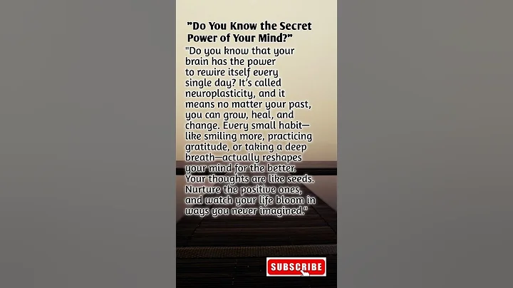 "Unlock the Secret Power of Your Mind ✨🧠"#PsychologyTips