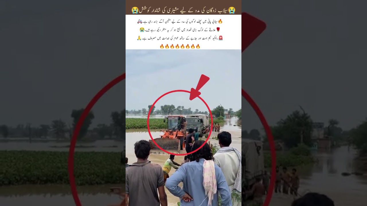 A Remarkable Effort of Machinery in Rescuing Flood Victims 