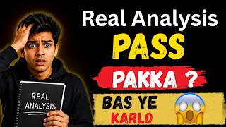 Fail hone se bachna hai? | Real analysis pass krne ka Secret Roadmap 📚