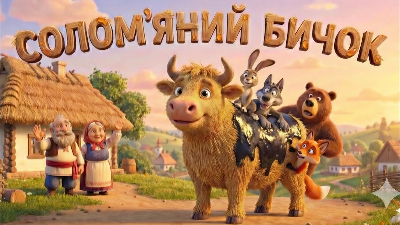 Соломʼяний бичок🐂 Казки українською мовою✨Українські мультики Dream lights🌌