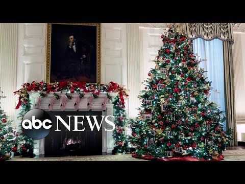 First lady Jill Biden unveils White House holiday decorations