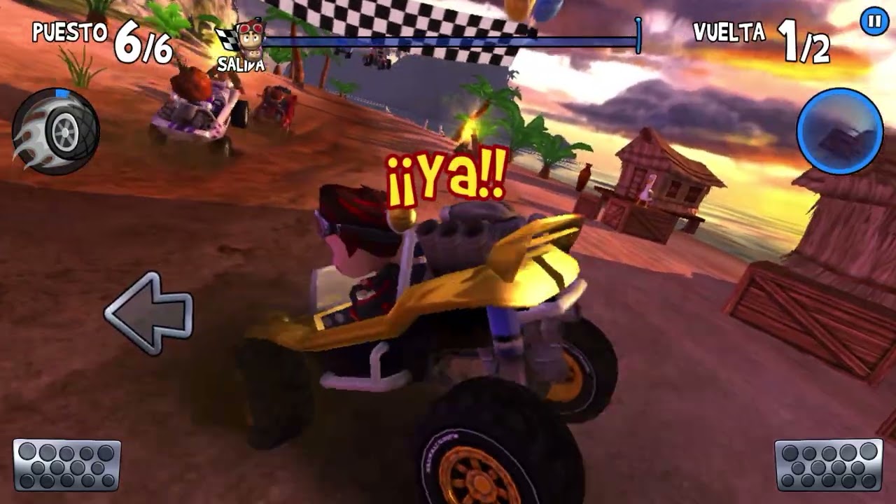 Jugando beach buggy racing 