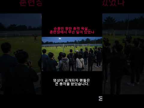 손흥민 향한 충격 욕설…훈련장에서 무슨 일이 있었나 #손흥민 #축구국가대표 #대한축구협회 #월드컵 #축구이슈