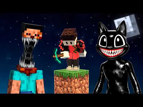 Sobreviví a un ONEBLOCK de Terror en Minecraft #2