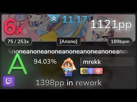 🔴 11.2⭐ mrekk | Light - Anoneanoneanoneanoneanoneanoneanoneanone [Anone] +HDDTHR 94.03% | 1121pp 6❌