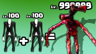 I Merged MAX LEVEL SLENDERMAN + SLENDERMAN in Merge Monsters Army