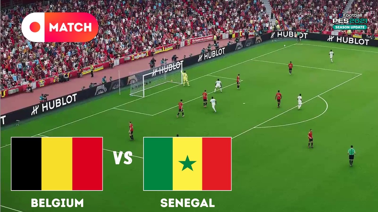 BELGIUM vs SENEGAL | World Cup 2026 Match Simulation | eFootball PES 21 Gameplay