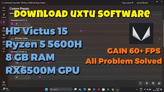 How To Download Uxtu Software On Your Pc  How To Solve Crash Issue Of Uxtu  Hp Victus 15 