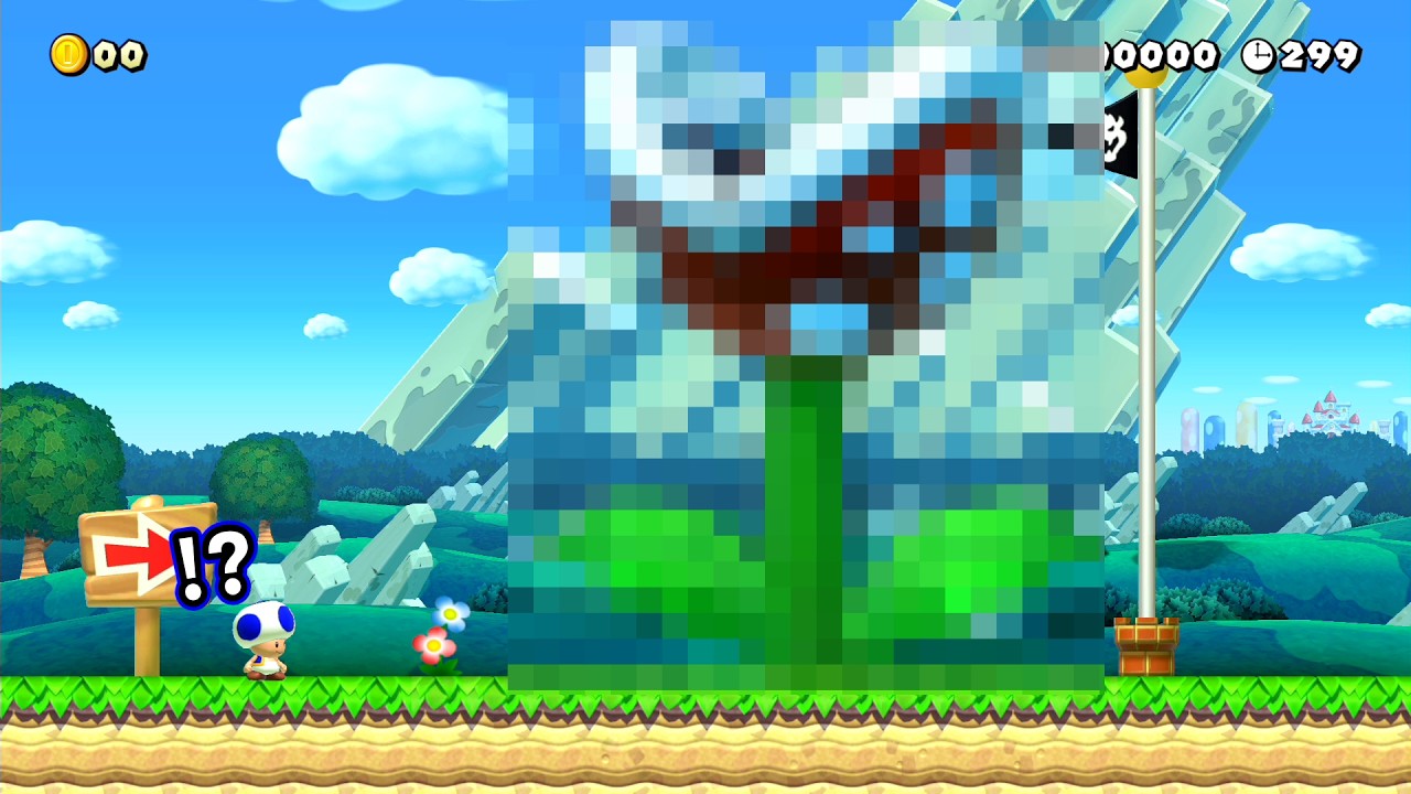 このコースには巨大なパックンがいるそうです【マリオメーカー２】
