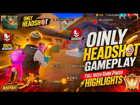 ONLY HEADSHOT 🔥 Full Rush Rank Push Highlights