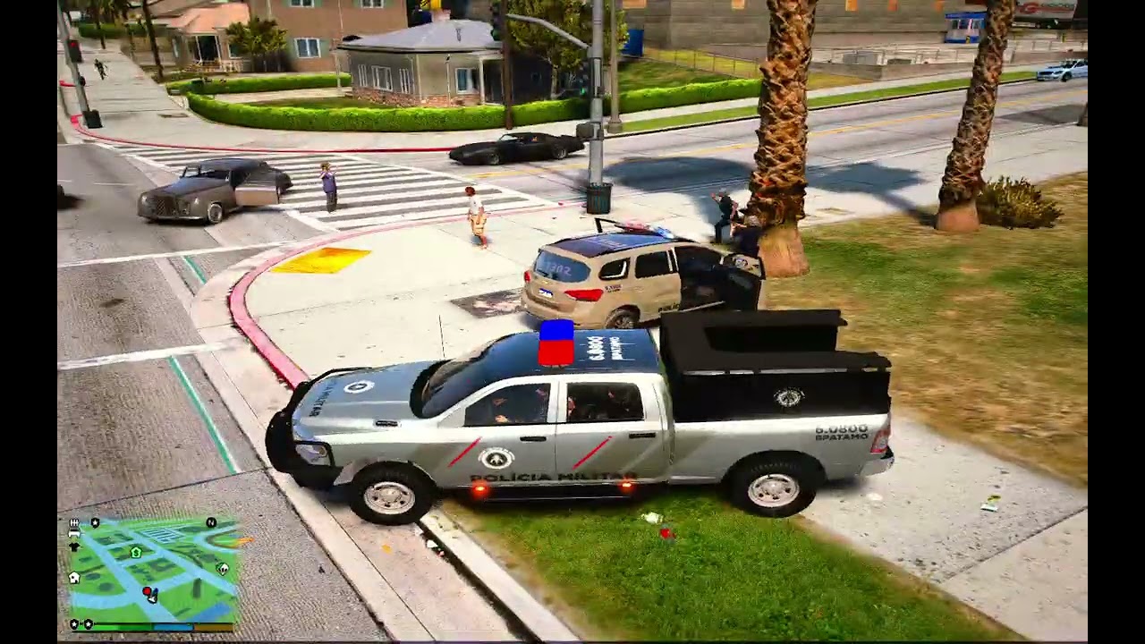 GTA V LSPD COMFRONTO INTENSO COM CRMINOSOS  BPATAMO E BPCHOQ PMBA