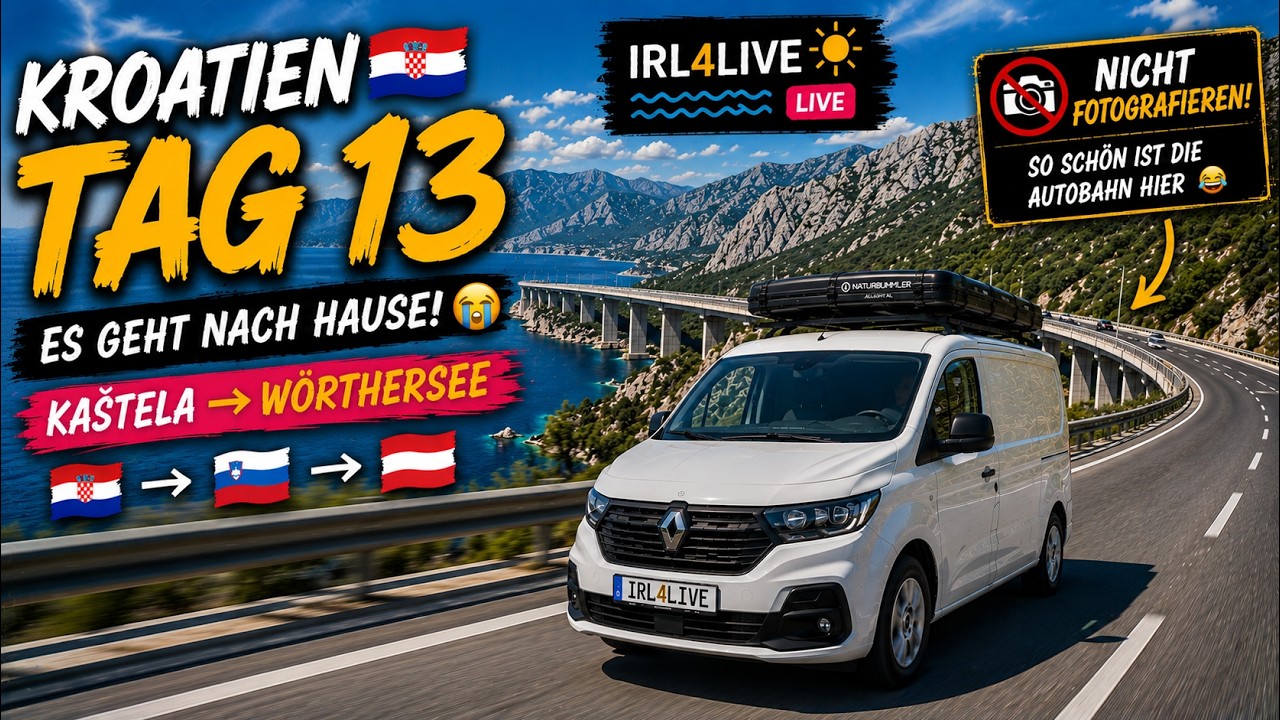 🇭🇷 Kroatien Tag 13 | ES GEHT NACH HAUSE! 🚐 Kaštela → Wörthersee 🇦🇹 Die Heimreise beginnt