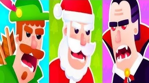 Bowmasters games 2018 for Kids - All Characters Unlocked Fun Bow Shooting Games