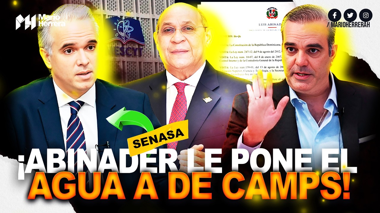 DECRETO: Abinader ya no confía en De Camps y pone a Rafael Santos como amenaza directa en el MESCyT