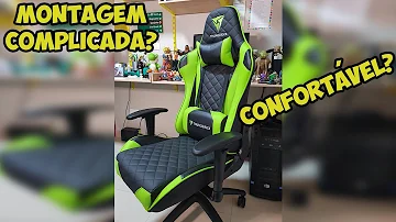 Review em vídeo: Azarado Tech: Cadeira Gamer ThunderX3 TGC12 - Unboxing e Montagem! 😍