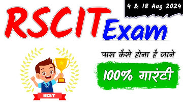 RSCIT Exam 4 August 2024  Exam top Questions Answers