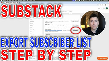 ✅ Hoe u een export van uw e-mailabonneeslijst van Substack kunt downloaden 🔴