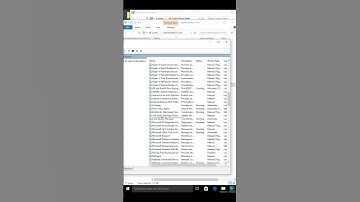 How to start or stop server service in window 10