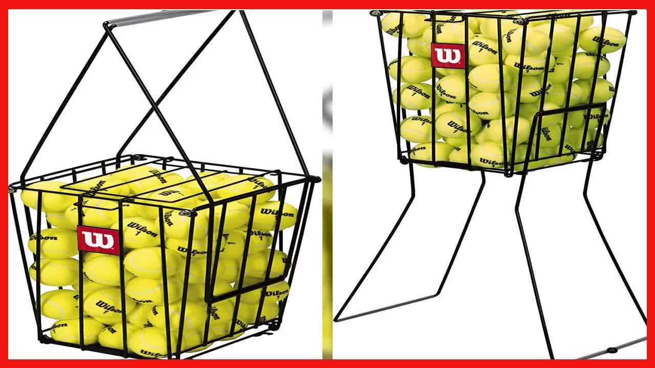 WILSON Tennis Ball Pick Up Hopper 75 Balls Win Big Sports