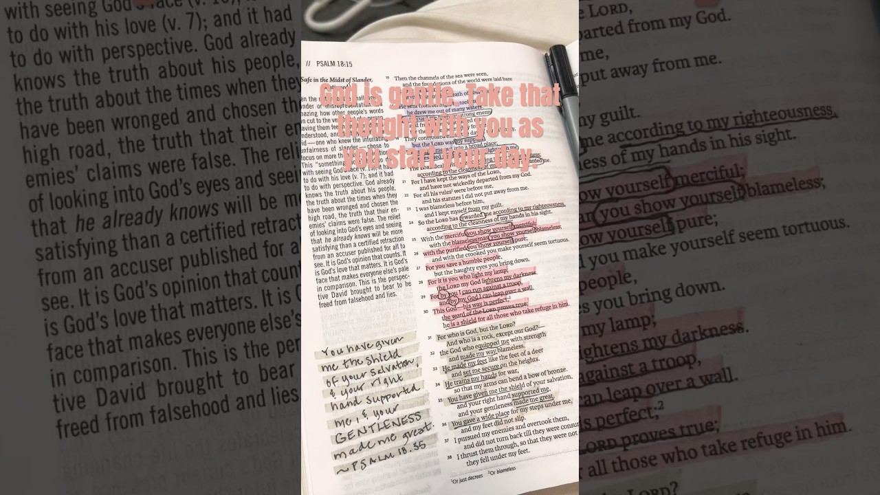 God’s gentleness has made me (& YOU!) great. #quiettime #bibletime #scripture #crazysimpletruth