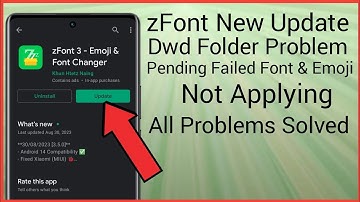 zFont New Update | zFont Pending Failed Problem | zFont Dwd Folder Problem | zFont iOS Emoji & Font