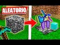 MINECRAFT pero ROMPER BEDROCK SUELTA OBJETOS ALEATORIOS 💎😍 MINECRAFT es ALEATORIO