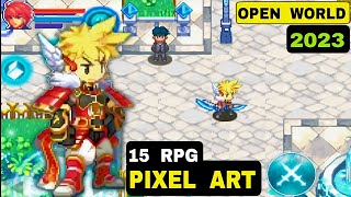 Top 15 Best Open World Pixel Art games RPG 2023 Android iOS