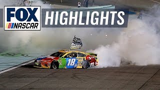 Final Laps Kyle Busch Wins His Second Nascar Cup Series Championship Nascar On Fox Highlights