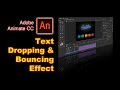 Animate CC: Text Dropping & Bouncing effect