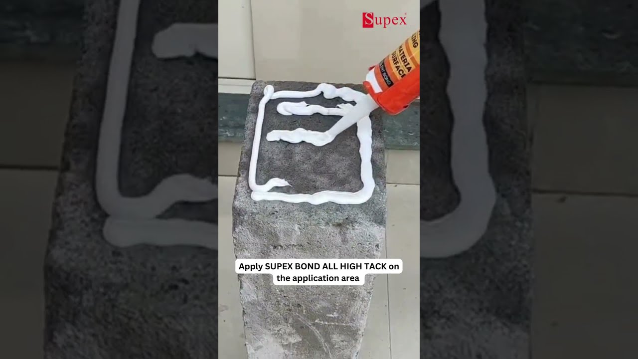 Construction Adhesive : How to bond concrete, wood, tile, metal, stone, brick, drywall INSTANTLY