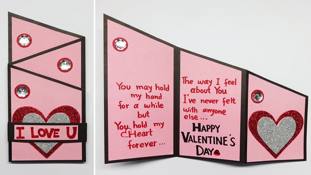 Valentines Card Valentine Cards Handmade Easy Love Greeting Cards Latest Design Handmade 174 Youtube