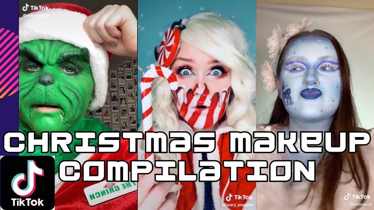 Christmas Makeup TikTok Compilation | Creepy, Funny & Cute