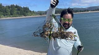 Crabbing Siletz Bay 22 June 2022