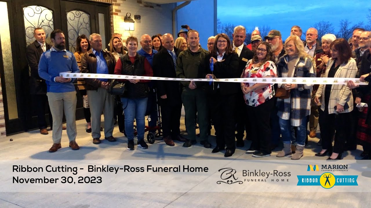 Ribbon Cutting - Binkley-Ross Funeral Home - YouTube