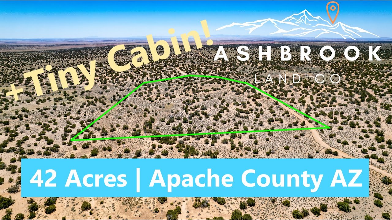 Northern Arizona Land for Sale 42 Acre Ranch with Tiny Cabin and BLM