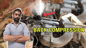 How to diagnose Diesel Engine Back Compression | Engine blow by Hino FS k13d  engine