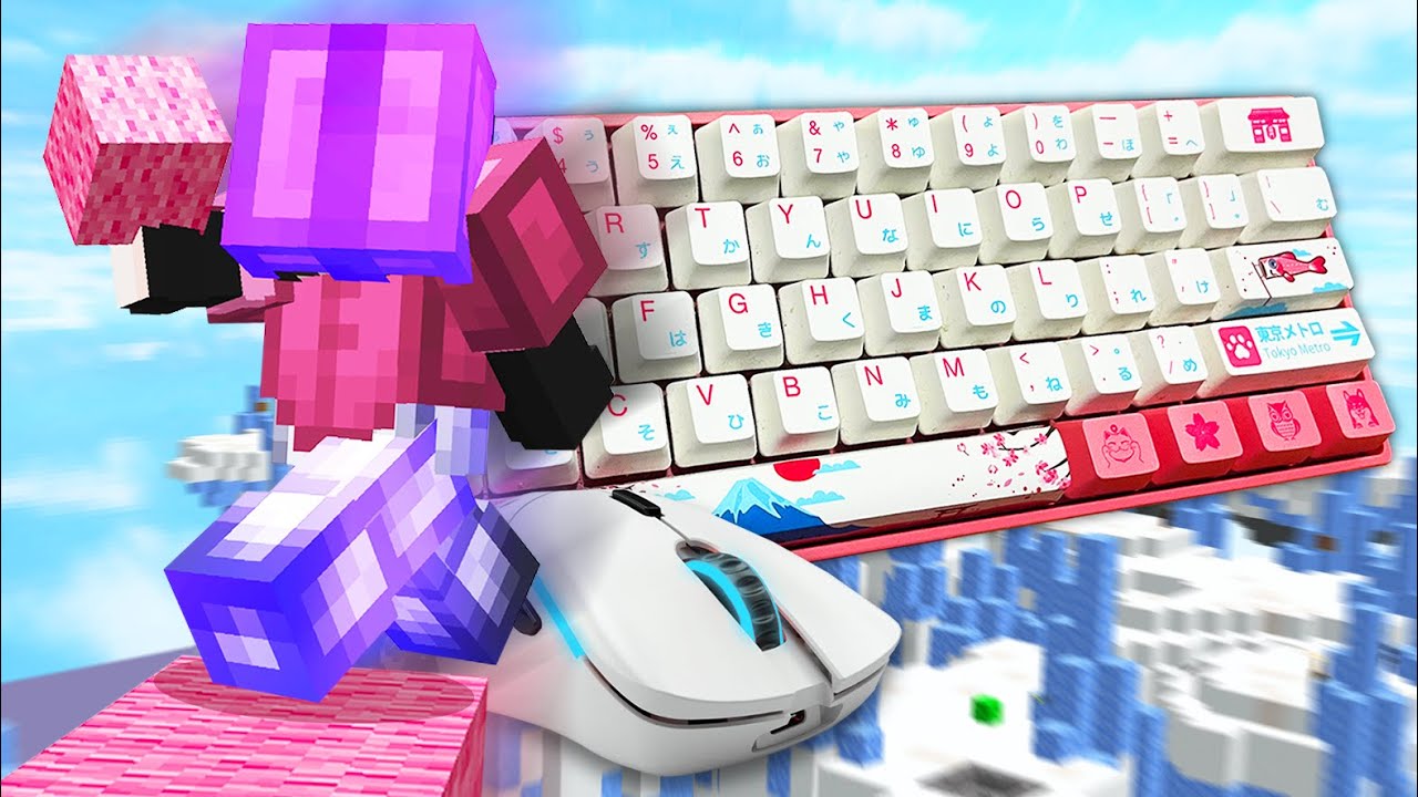 Thocky Keyboard ASMR Chill😴ASMR 😍Bedwars Gameplay 144FPS