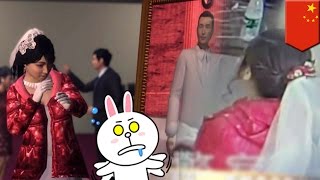 Chinese bride left at the altar catches her fiance marrying another woman on the same day Chinese bride left at the altar catches her fiance marrying another woman on the same day