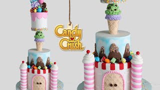 Gravity Defying Candy Cake Tutorial! Candy Crush Cake