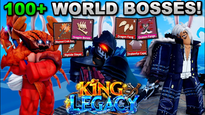 Fighting 100+ World Bosses To Get EVERY Drop In Roblox King Legacy... Here's What Happened!