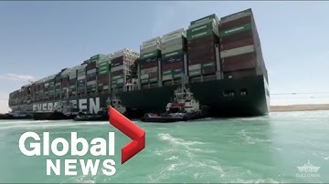 Suez Canal: Official says backlog to clear in 3 to 4 days after Ever Given ship freed