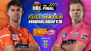 Download Lagu THE FINAL 🏆 Perth Scorchers v Sydney Sixers Match Highlights | #BBL15 MP3