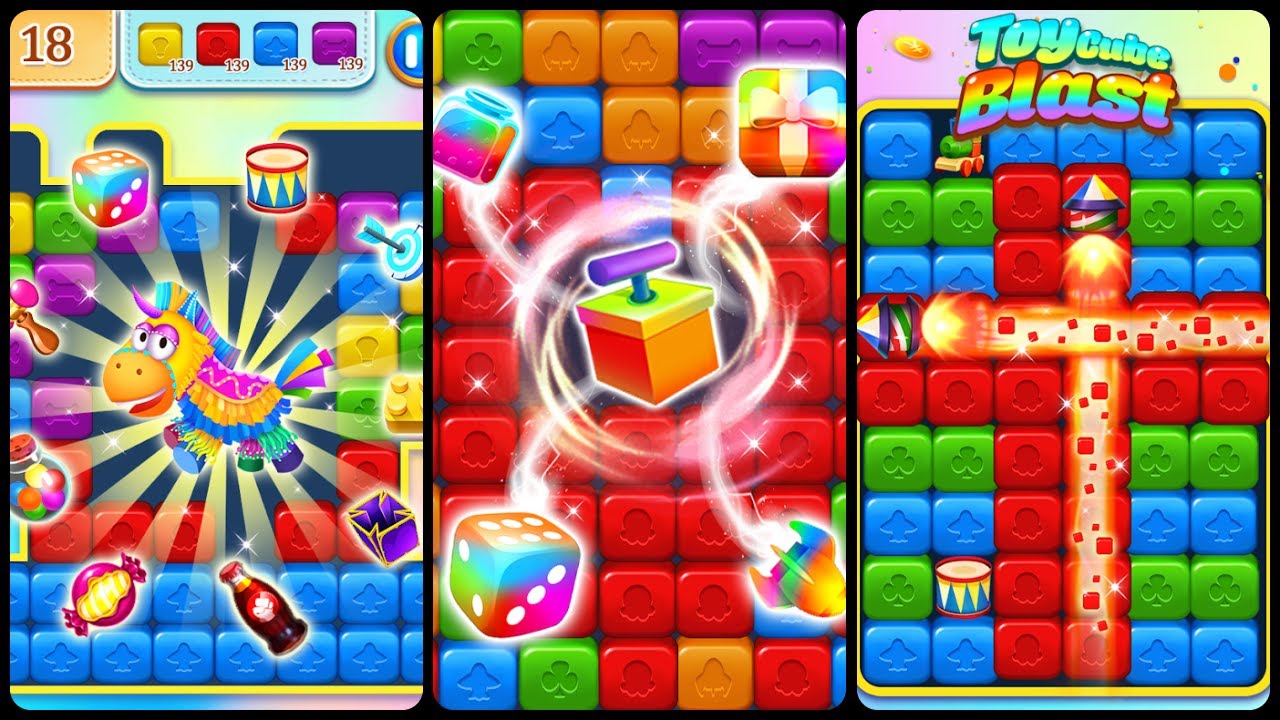 Toy Cube Crush Game Gameplay Android Mobile YouTube