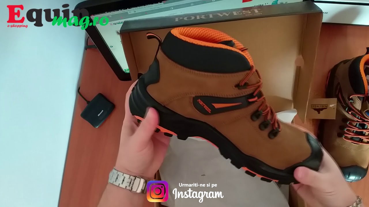 Bocanci de protectie Portwest Montana Hiker S3 safety toe cap footwear - Equipmag.ro