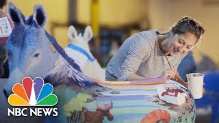 Meet The Artists Painting Donkeys For The DNC | NBC News